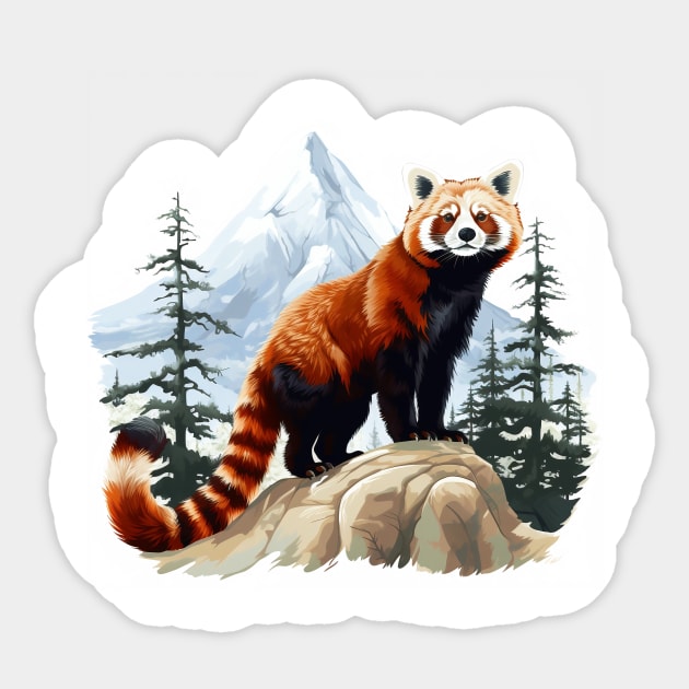 Red Panda In Nature Sticker by zooleisurelife